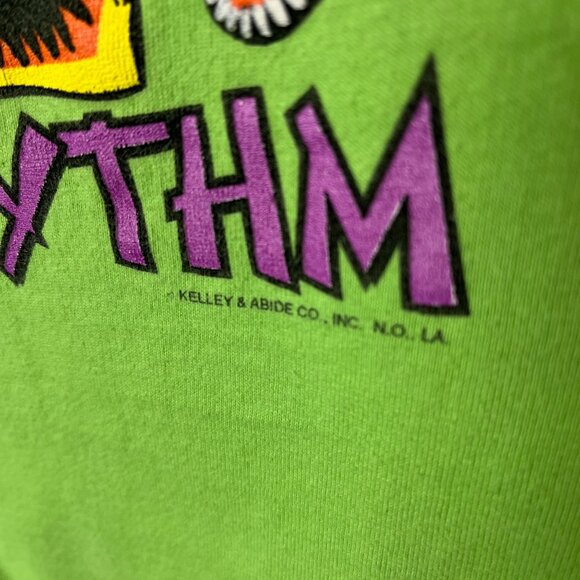 New Orleans T Shirt Vintage 90s Extra Large XL Adult Green Graphic Tee - Picture 8 of 16